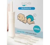 FUCHSI 20 unidades de ayuda para la hinchazón para bebés - Ayuda eficaz para bebés con flatulencia | Completamente sin medicamentos | Remedio suave para cólicos infantiles y hinchazón