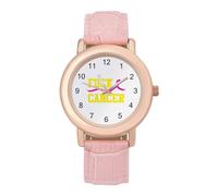 Fuck Breast Cancer1 - Reloj de pulsera para mujer, elegante, analógico, de cuarzo, correa de piel