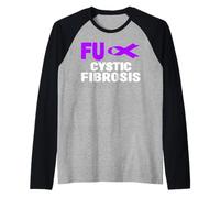 Fuck - Camisa de Fibra quística - Concienciación de la Fibrosis quística Camiseta Manga Raglan