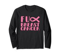 Fuck Cancer - Camiseta de concienciación sobre el cáncer Manga Larga