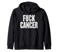 Fuck Cancer - Camiseta de Manga Corta para Cancer Sudadera con Capucha