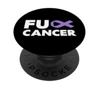 Fuck Cancer - Camiseta de Manga Corta para Hombre PopSockets PopGrip Adhesivo