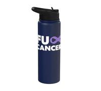 Fuck Cancer - Camiseta de manga corta para hombre Stainless Steel Insulated Water Bottle