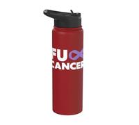 Fuck Cancer - Camiseta de manga corta para hombre Stainless Steel Insulated Water Bottle