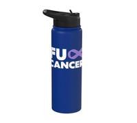 Fuck Cancer - Camiseta de manga corta para hombre Stainless Steel Insulated Water Bottle