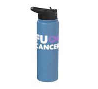 Fuck Cancer - Camiseta de manga corta para hombre Stainless Steel Insulated Water Bottle
