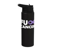 Fuck Cancer - Camiseta de manga corta para hombre Stainless Steel Insulated Water Bottle