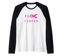 Fuck Cancer Censored Pink Breast Cancer Ribbon Walk, Apoyo Camiseta Manga Raglan