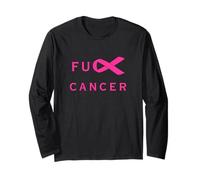 Fuck Cancer Censored Pink Breast Cancer Ribbon Walk, Apoyo Manga Larga