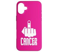 Fuck Cancer Dedo Medio Carcasa para iPhone 16 Plus