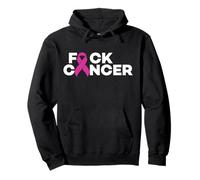 Fuck Cancer para la Conciencia del cáncer de Cinta Rosa de Mama Sudadera con Capucha