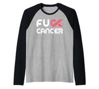 Fuck Cancer Tshirt - Fuck Breast Cancer Awareness Camiseta Manga Raglan
