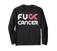 Fuck Cancer Tshirt - Fuck Breast Cancer Awareness Manga Larga