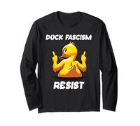 Fuck Fascism Protest Sign F Fascism Duck Anti Fascism Resist Manga Larga