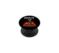 Fuck It - Witch is Burning in Flame Smoking Adult Humor Meme PopSockets PopGrip Adhesivo