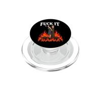 Fuck It - Witch is Burning in Flame Smoking Adult Humor Meme PopSockets PopGrip para MagSafe