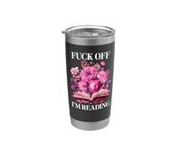 Fuck Off Im Reading One More Chapter Smutty Book Smut Reader Vaso térmico de acero inoxidable de doble pared