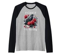 Fuck Off Im Reading Smut Books Dark Romance Book Crow F Cawf Camiseta Manga Raglan
