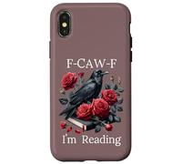 Fuck Off Im Reading Smut Books Dark Romance Book Crow F Cawf Carcasa para iPhone X/XS