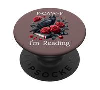 Fuck Off Im Reading Smut Books Dark Romance Book Crow F Cawf PopSockets PopGrip Adhesivo