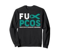 Fuck PCOS Awareness Shirt Síndrome de Ovario poliquístico Sudadera
