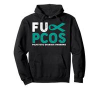 Fuck PCOS Awareness Shirt Síndrome de Ovario poliquístico Sudadera con Capucha