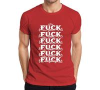 Fuck You Them It This that Everything - Camiseta divertida para hombre, rojo, S