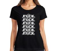 Fuck You Them It This that Everything - Camiseta divertida para mujer, Negro , S