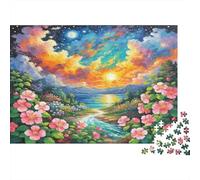 Fucsia hybrida Puzzle 1000 Piezas, DIY, Juguete Educativo, Decoración del Hogar, Rompecabezas para Adultos, A Partir De 14 Años 1000pcs (75x50cm)