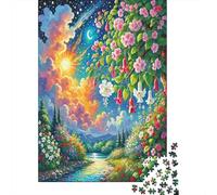 Fucsia Hybrida Puzzle 1000 Piezas, DIY, Juguete Educativo, Decoración del Hogar, Rompecabezas para Adultos, A Partir De 14 Años 1000pcs (75x50cm)