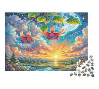 Fucsia Puzzle De 1000, Regalos, Juguete Educativo, Decoración del Hogar, para Niños Mayores De 12 Años 1000pcs (75x50cm)