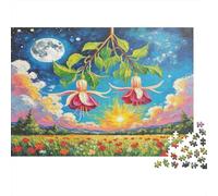 Fucsia Puzzle De 1000, Regalos, Juguete Educativo, Decoración del Hogar, Rompecabezas para Adultos, A Partir De 14 Años 1000pcs (75x50cm)