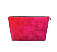Fucsia Triángulo Geométrico, Bolsa de artículos de tocador Bolsa de Maquillaje Bolsa de cosméticos Bolsa de artículos de tocador de Viaje portátil