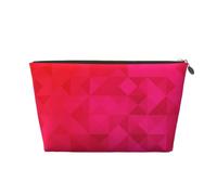 Fucsia Triángulo Geométrico, Bolsa de Maquillaje Bolsa de cosméticos Bolsa de artículos de tocador de Viaje portátil Bolsa de artículos de tocador