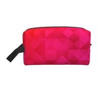 Fucsia Triángulo Geométrico, Bolsa de Maquillaje Bolsa de cosméticos Bolsa de artículos de tocador de Viaje portátil Organizador de Bolsa de Maquillaje