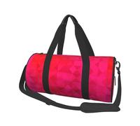 Fucsia Triángulo Geométrico, Bolsa de Viaje de Gran Capacidad, Bolso Redondo, Bolsa de Viaje Deportiva, Bolsa de Mano, Bolsa de Fitness