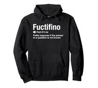 Fuctifino Divertido Diccionario Urbano sarcástico Eslogan Cita Hombres Sudadera con Capucha