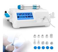Fucxeoy Máquina De Ondas De Choque, Instrumento De Terapia De Ondas De Choque Extracorpóreas, 10 Cabezales para Regeneración De Tejido Muscular Y Óseo, Masajeador De Tejido Profundo, Alivio del Dolor