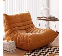 Fucxeoy Sillón Togo Chimenea, Sillones Puff Esquineros, Cómodo Sofá de Suelo, Sillón Ergonómico de Espuma, Ideal para Sala, Dormitorio, Salón, Oficina