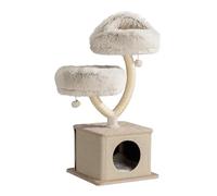 Fudajo Árbol para Gatos diseño de Ramas 95cm con Peluche y sisal rascador con casa y guarida