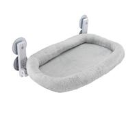 Fudajo Hamaca de Ventana para Gatos de 30 x 52 cm, Gris Claro, Cama para felinos de hasta 10 kg, Tumbona con ventosas Que Ahorra Espacio