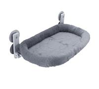 Fudajo Hamaca de Ventana para Gatos de 30 x 52 cm, Gris Oscuro, Cama para felinos de hasta 10 kg, Tumbona con ventosas Que Ahorra Espacio