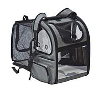 Fudajo Mochila para Mascotas transportín para Perros y Gatos hasta 6kg Malla Ventanas Bolsa Viaje