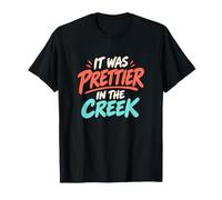 Fue más Bonito en el Creek Rockhounding Lettering Camiseta
