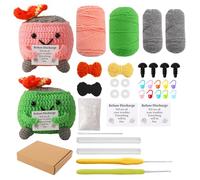 Fuego de contenedor de apoyo emocional, muñeca de punto divertida, muñeca de fuego de contenedor de basura, muñeca de apoyo emocional, muñeca de ganchillo hecha a mano, muñeca de tarjeta positiva
