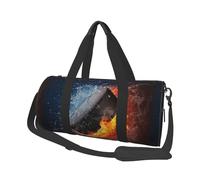 Fuego de Hockey sobre Hielo, Bolsa de Viaje de Gran Capacidad, Bolso Redondo, Bolsa de Viaje Deportiva, Bolsa de Mano, Bolsa de Fitness