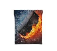 Fuego de Hockey sobre Hielo, Squeeze Top Wallet Bolsa de Almacenamiento para Mujer Monedero pequeño Bolsa de Cambio