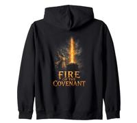 Fuego del Pacto Altar Bíblico Fe Cristiana Sudadera con Capucha