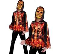 Fuego Disfraz Diablo Niños Halloween Demonios Disfraz Infantil + Máscara