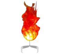 Fuego Falso Halloween Realista Illuminado Bola de Fuego Artificial Fire Fire Floating Props sin Llamas para el hogar Cosplay de la Fiesta de Halloween Jugando Decoraciones Rojas y Artificiales Llamas